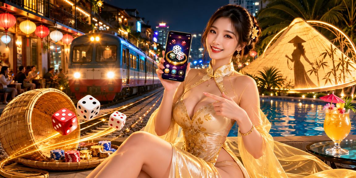 Trò chơi tài xỉu xúc xắc phong cách Hà Nội với trang phục áo dài truyền thống