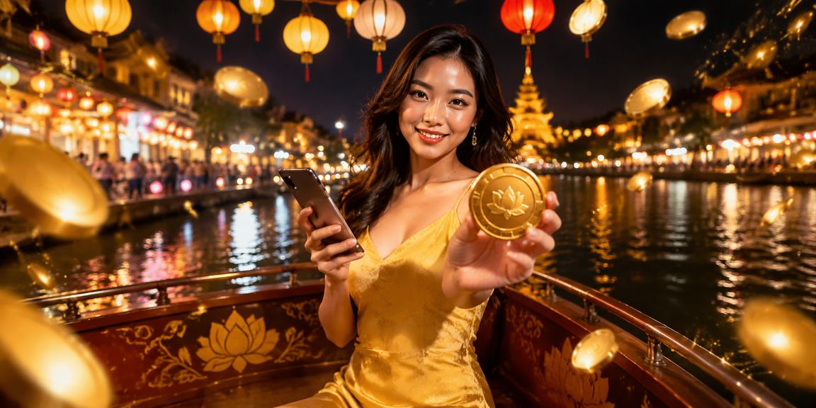 Người dùng cài ứng dụng cá cược trên điện thoại tại chợ đêm Huế