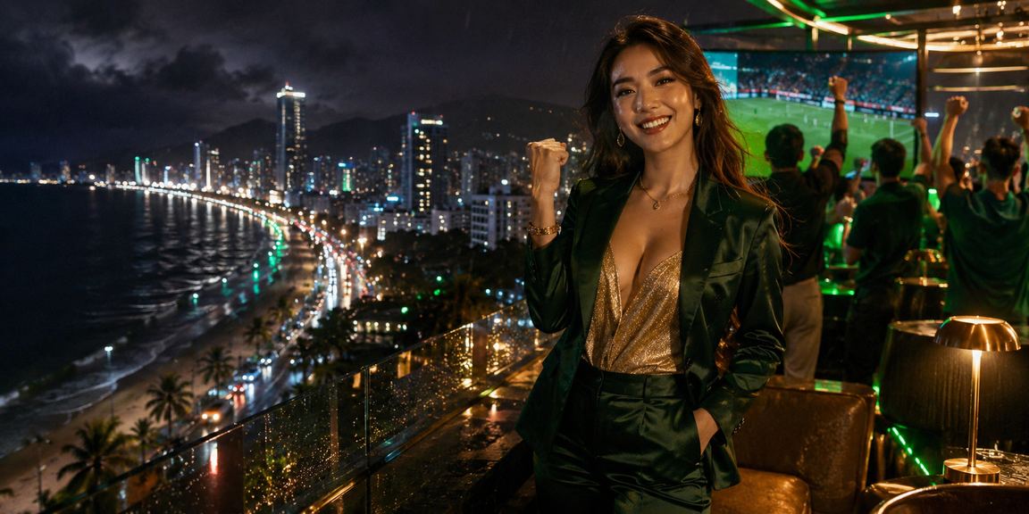 Người chơi casino tại khu giải trí Nha Trang với không khí sôi động về đêm